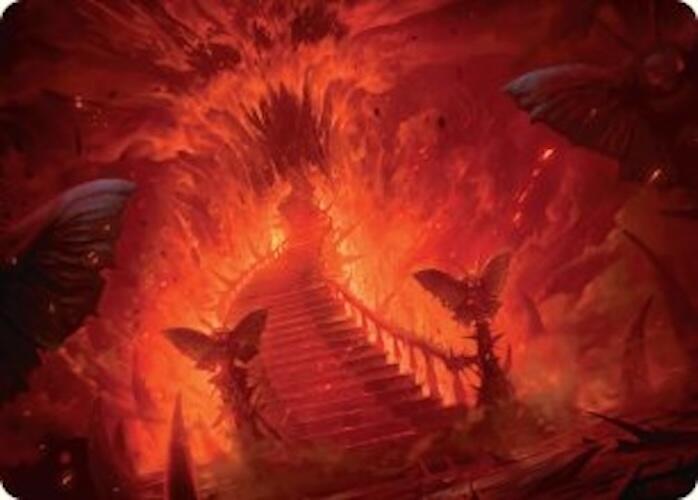 Mountain Art Card [Duskmourn: House of Horror Art Series] MTG Single Magic: The Gathering    | Red Claw Gaming