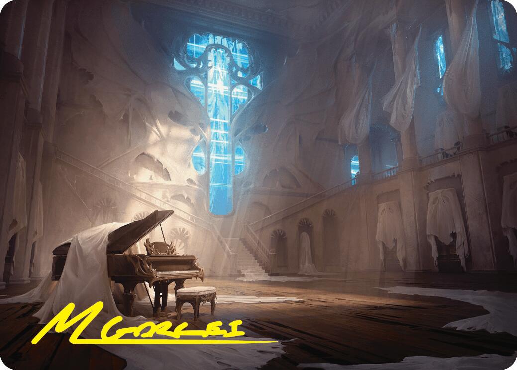 Plains Art Card (Gold-Stamped Signature) [Duskmourn: House of Horror Art Series] MTG Single Magic: The Gathering    | Red Claw Gaming