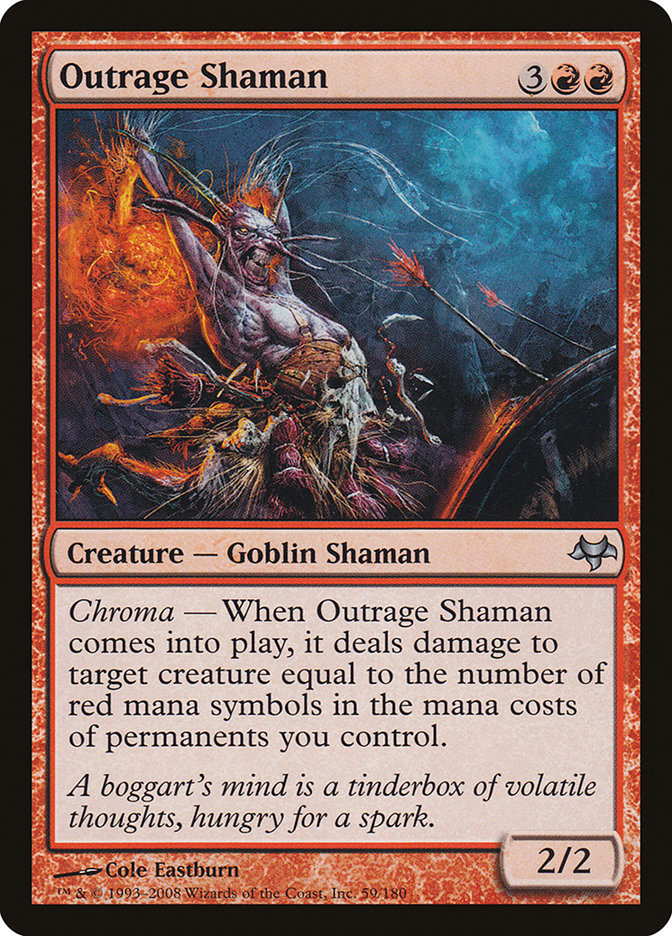 Outrage Shaman [Eventide] MTG Single Magic: The Gathering | Red Claw Gaming