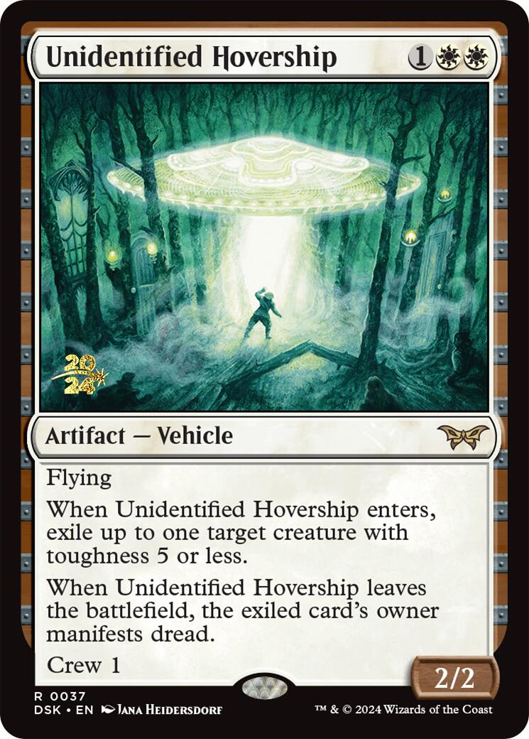 Unidentified Hovership [Duskmourn: House of Horror Prerelease Promos] MTG Single Magic: The Gathering | Red Claw Gaming