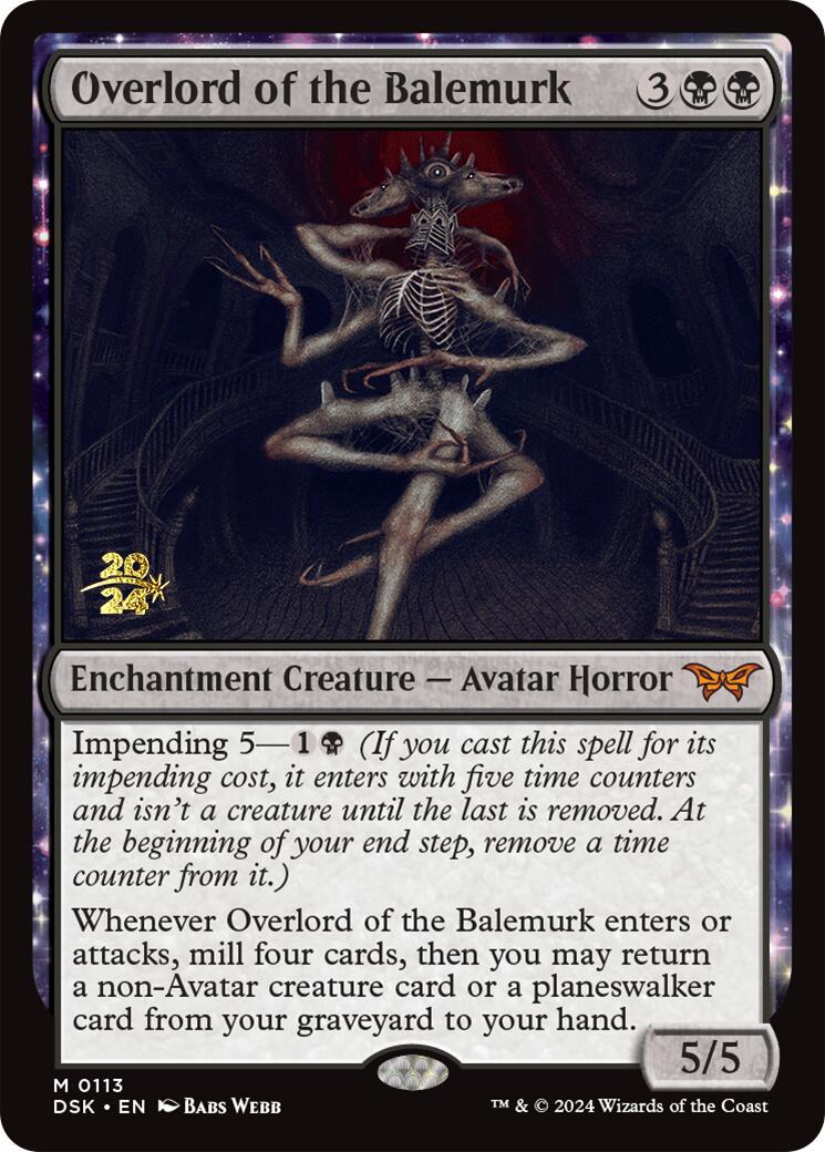 Overlord of the Balemurk [Duskmourn: House of Horror Prerelease Promos] MTG Single Magic: The Gathering    | Red Claw Gaming