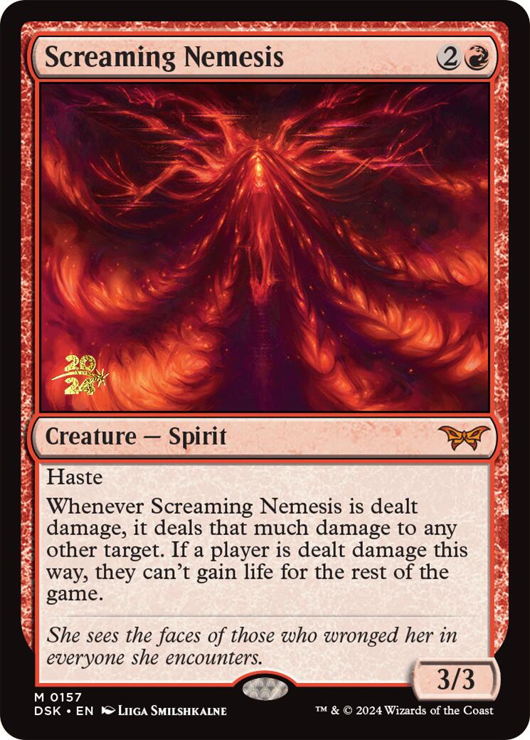 Screaming Nemesis [Duskmourn: House of Horror Prerelease Promos] MTG Single Magic: The Gathering    | Red Claw Gaming