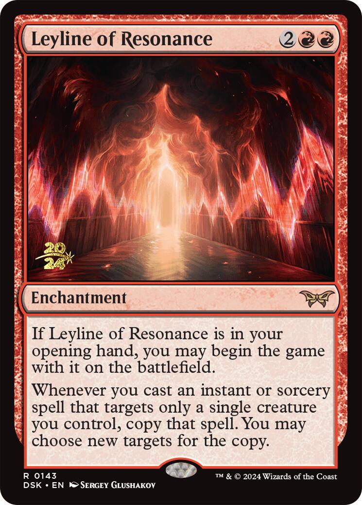 Leyline of Resonance [Duskmourn: House of Horror Prerelease Promos] MTG Single Magic: The Gathering    | Red Claw Gaming