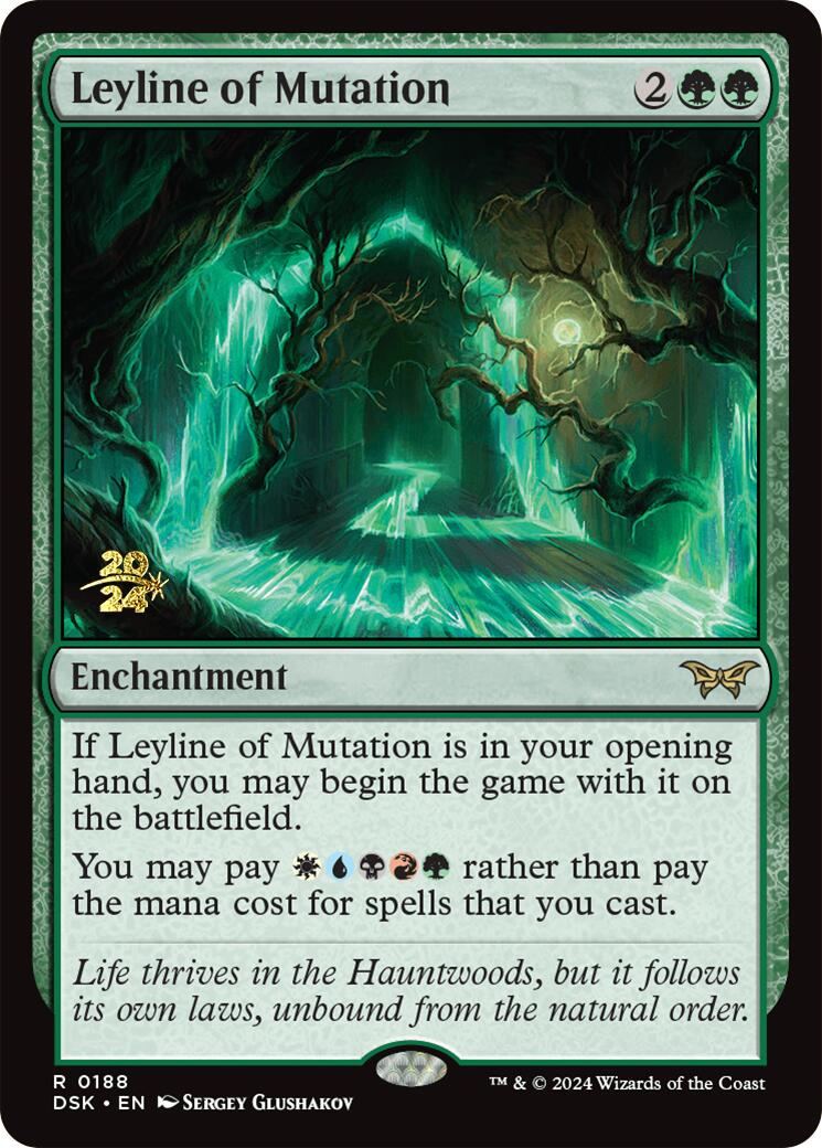 Leyline of Mutation [Duskmourn: House of Horror Prerelease Promos] MTG Single Magic: The Gathering    | Red Claw Gaming