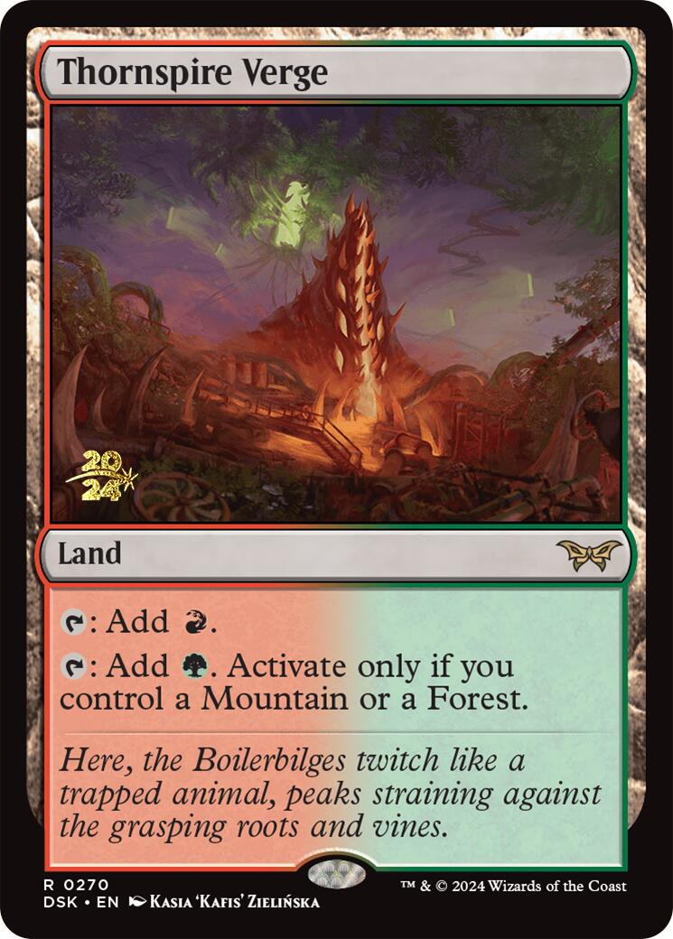 Thornspire Verge [Duskmourn: House of Horror Prerelease Promos] MTG Single Magic: The Gathering    | Red Claw Gaming