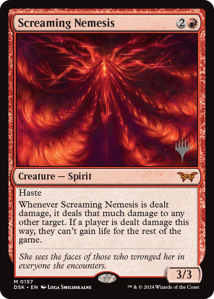 Screaming Nemesis (Promo Pack) [Duskmourn: House of Horror Promos] MTG Single Magic: The Gathering | Red Claw Gaming