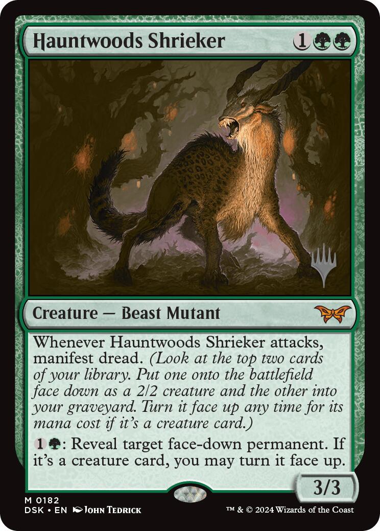 Hauntwoods Shrieker (Promo Pack) [Duskmourn: House of Horror Promos] MTG Single Magic: The Gathering | Red Claw Gaming