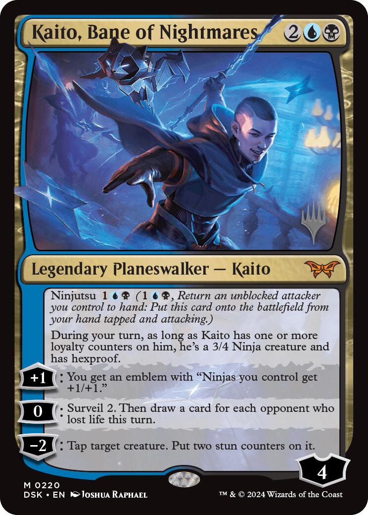 Kaito, Bane of Nightmares (Promo Pack) [Duskmourn: House of Horror Promos] MTG Single Magic: The Gathering | Red Claw Gaming