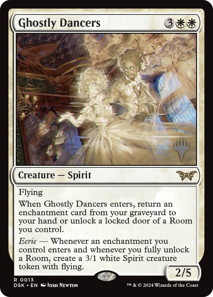 Ghostly Dancers (Promo Pack) [Duskmourn: House of Horror Promos] MTG Single Magic: The Gathering | Red Claw Gaming