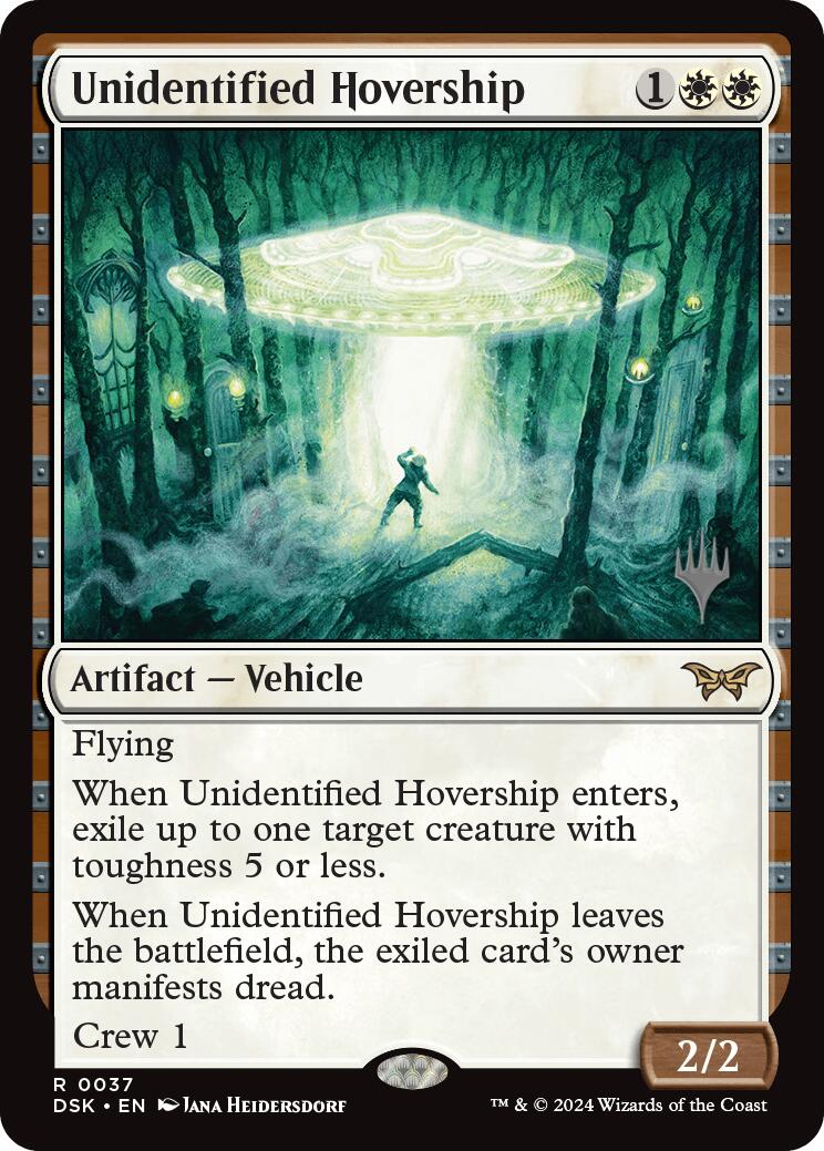 Unidentified Hovership (Promo Pack) [Duskmourn: House of Horror Promos] MTG Single Magic: The Gathering | Red Claw Gaming