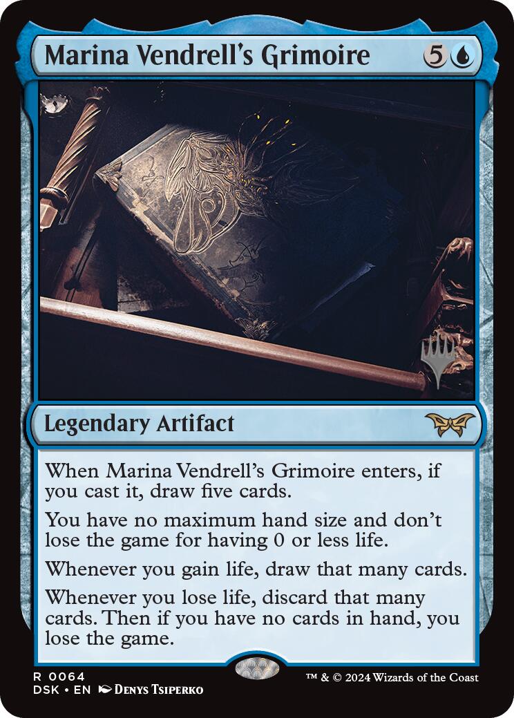 Marina Vendrell's Grimoire (Promo Pack) [Duskmourn: House of Horror Promos] MTG Single Magic: The Gathering | Red Claw Gaming