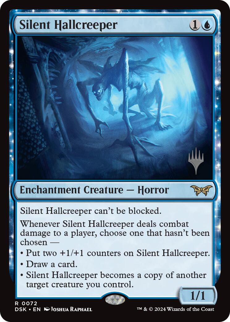 Silent Hallcreeper (Promo Pack) [Duskmourn: House of Horror Promos] MTG Single Magic: The Gathering | Red Claw Gaming