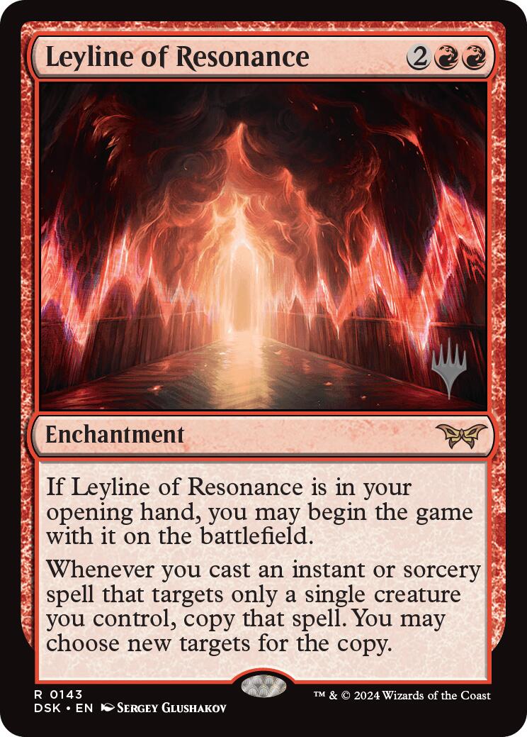 Leyline of Resonance (Promo Pack) [Duskmourn: House of Horror Promos] MTG Single Magic: The Gathering | Red Claw Gaming