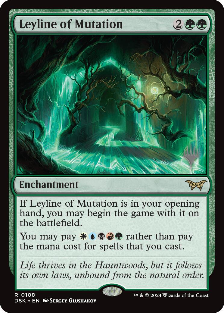 Leyline of Mutation (Promo Pack) [Duskmourn: House of Horror Promos] MTG Single Magic: The Gathering | Red Claw Gaming