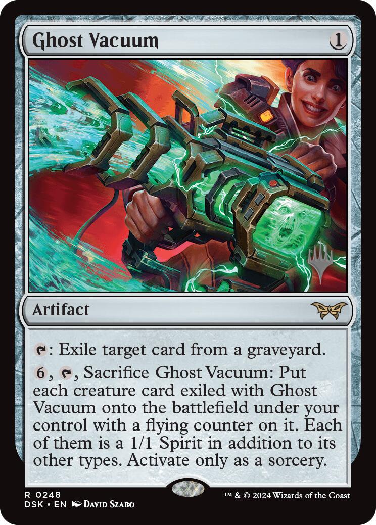 Ghost Vacuum (Promo Pack) [Duskmourn: House of Horror Promos] MTG Single Magic: The Gathering | Red Claw Gaming
