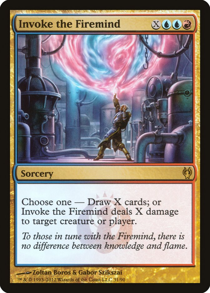 Invoke the Firemind [Duel Decks: Izzet vs. Golgari] MTG Single Magic: The Gathering | Red Claw Gaming