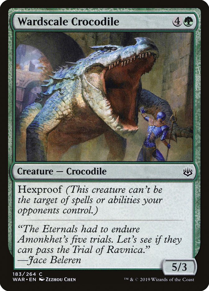 Wardscale Crocodile [War of the Spark] MTG Single Magic: The Gathering | Red Claw Gaming