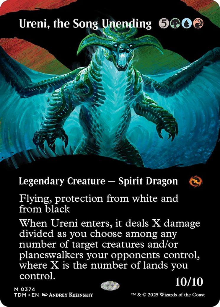 Ureni, the Song Unending (Borderless) [Tarkir: Dragonstorm] MTG Single Magic: The Gathering | Red Claw Gaming