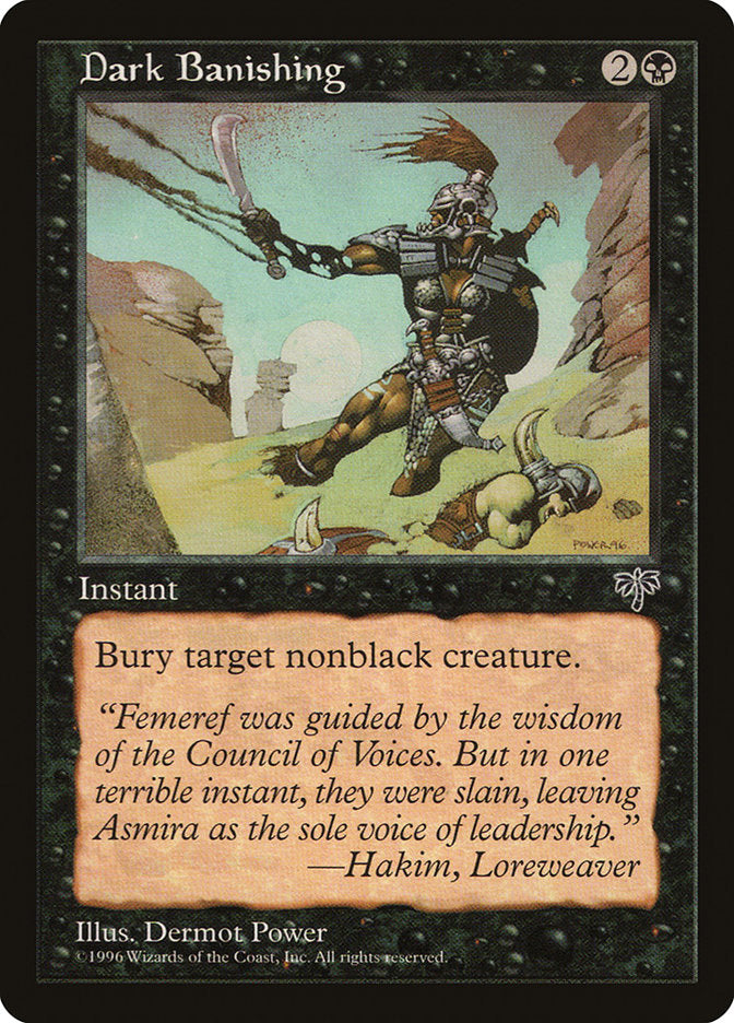 Dark Banishing [Mirage] MTG Single Magic: The Gathering | Red Claw Gaming