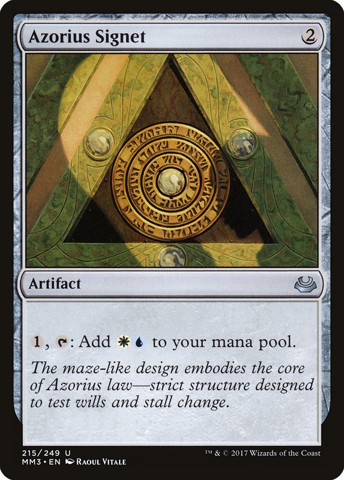 Azorius Signet [Modern Masters 2017] MTG Single Magic: The Gathering | Red Claw Gaming