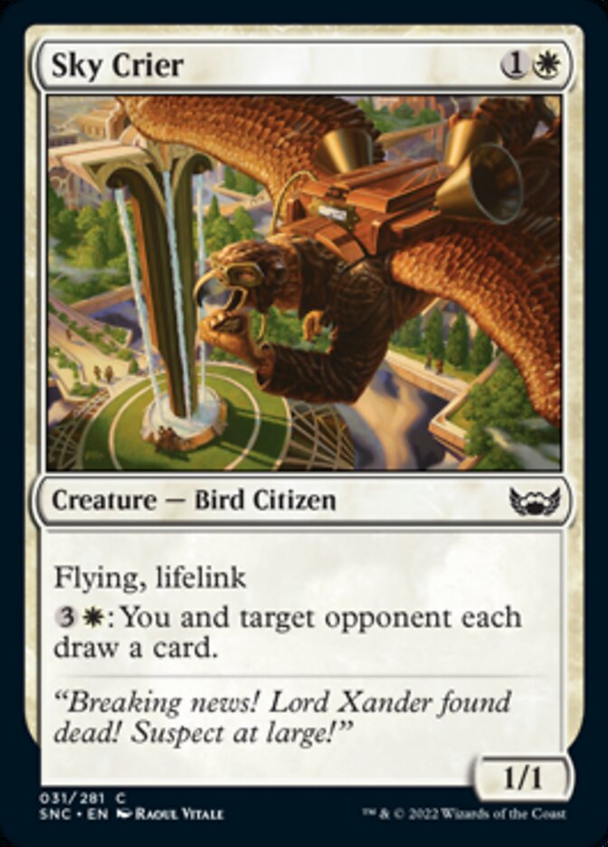 Sky Crier [Streets of New Capenna] MTG Single Magic: The Gathering | Red Claw Gaming