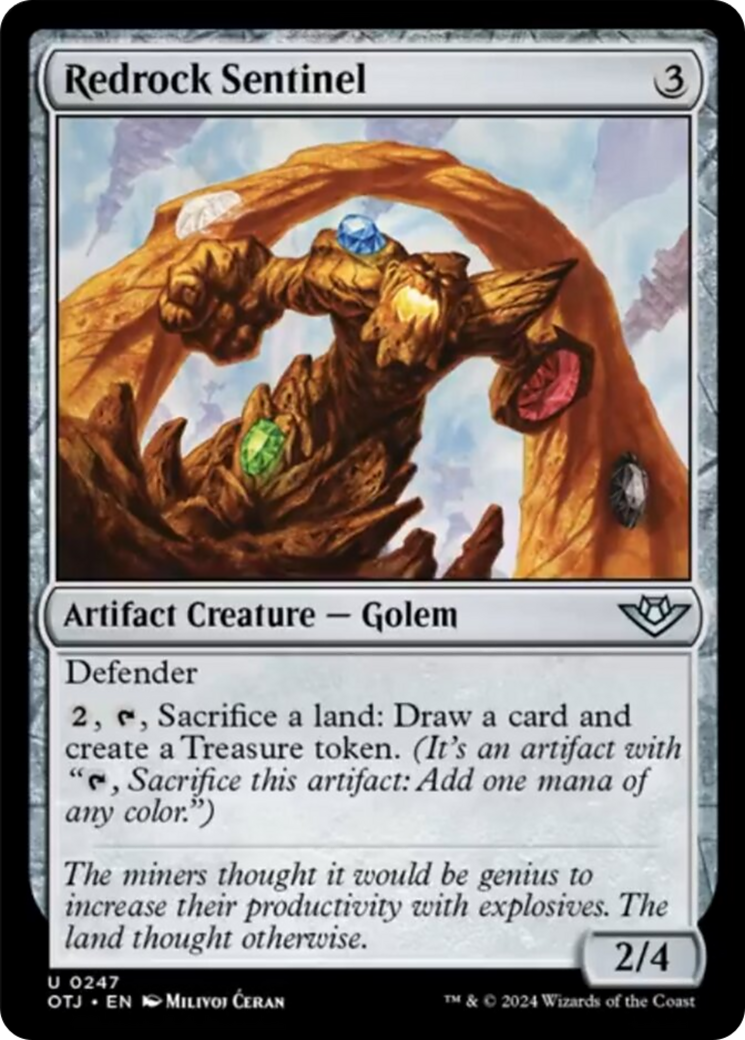 Redrock Sentinel [Outlaws of Thunder Junction] MTG Single Magic: The Gathering    | Red Claw Gaming