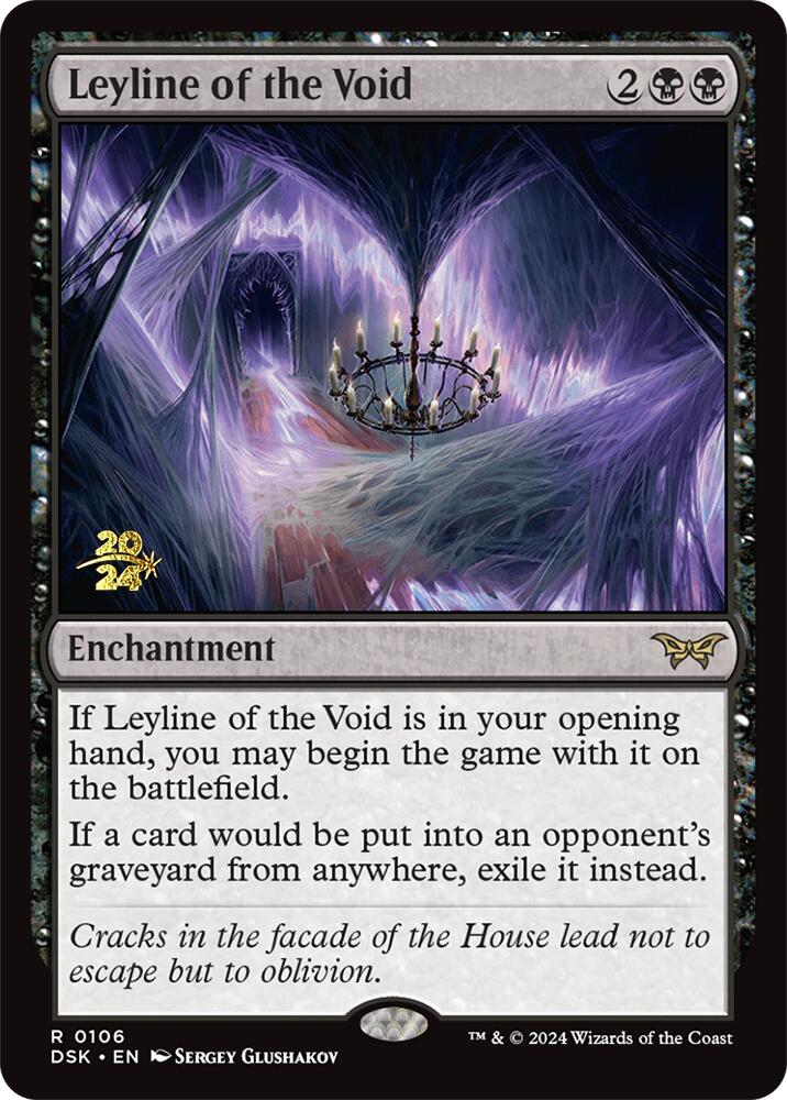 Leyline of the Void (0106) [Duskmourn: House of Horror Prerelease Promos] MTG Single Magic: The Gathering    | Red Claw Gaming