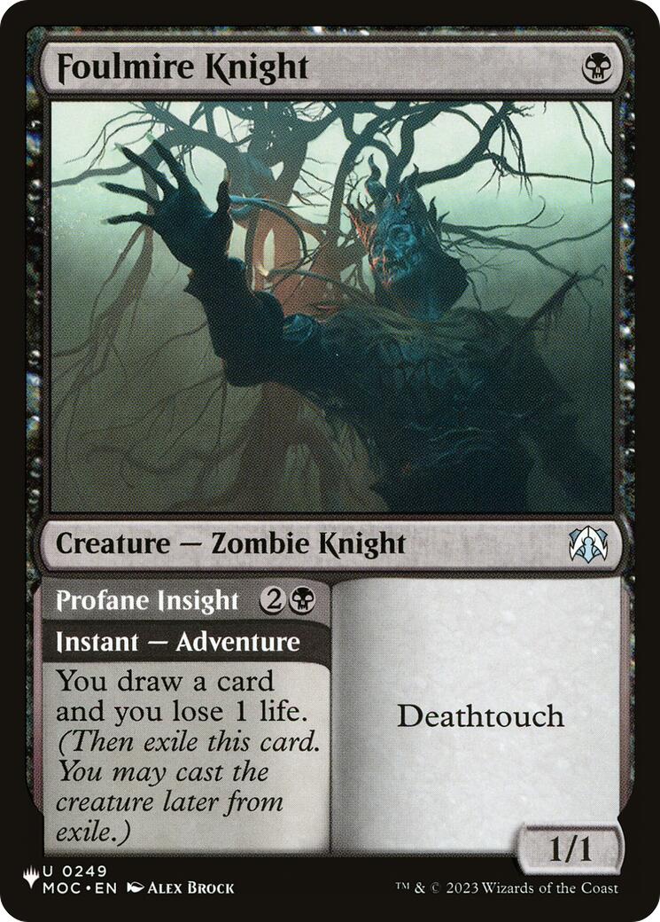 Foulmire Knight (MOC) [The List] MTG Single Magic: The Gathering | Red Claw Gaming