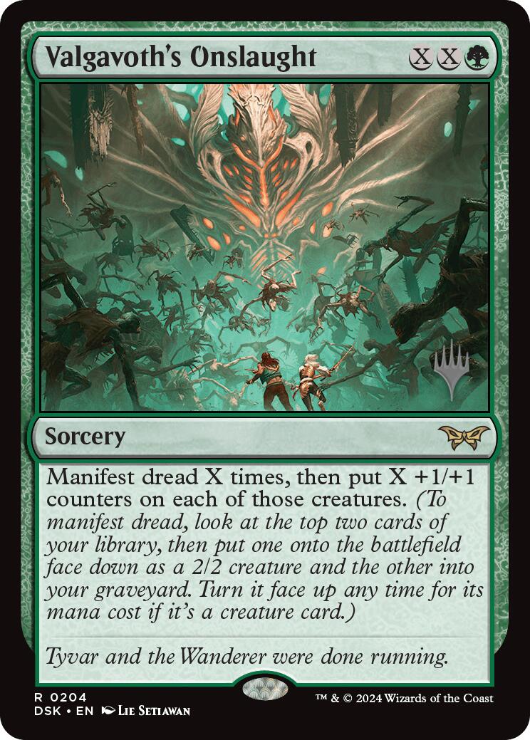 Valgavoth's Onslaught (Promo Pack) [Duskmourn: House of Horror Promos] MTG Single Magic: The Gathering | Red Claw Gaming