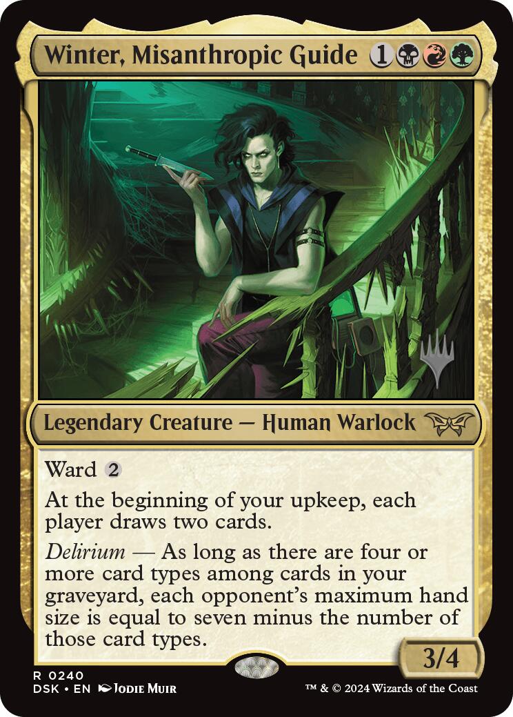 Winter, Misanthropic Guide (Promo Pack) [Duskmourn: House of Horror Promos] MTG Single Magic: The Gathering | Red Claw Gaming