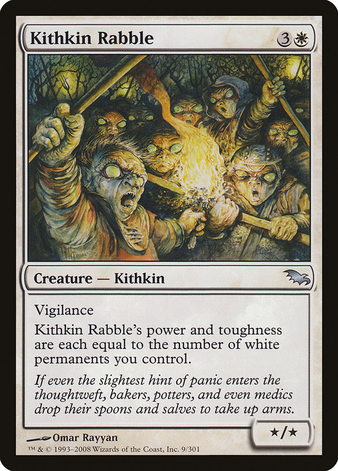 Kithkin Rabble [Shadowmoor] MTG Single Magic: The Gathering | Red Claw Gaming
