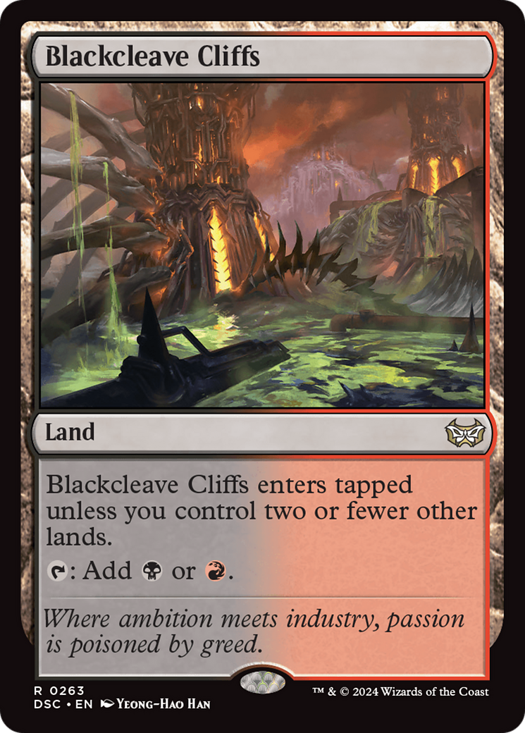 Blackcleave Cliffs [Duskmourn: House of Horror Commander] MTG Single Magic: The Gathering | Red Claw Gaming