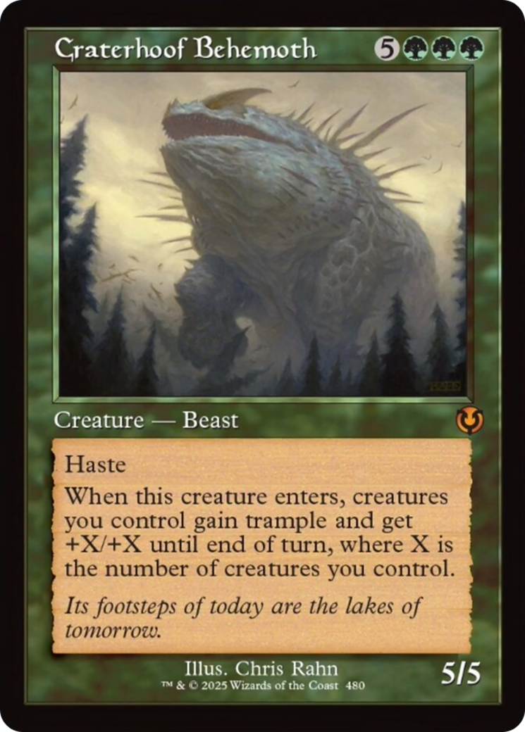 Craterhoof Behemoth (Retro Frame) [Innistrad Remastered] MTG Single Magic: The Gathering | Red Claw Gaming