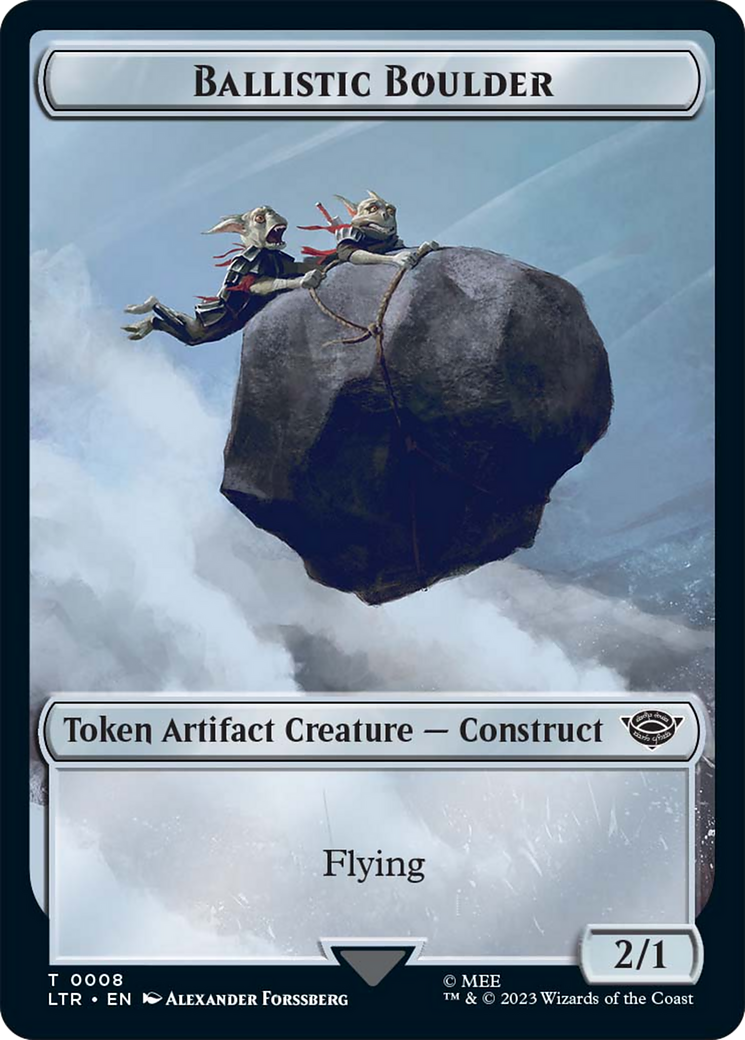 Ballistic Boulder // Food Token (11) Double-Sided Token [The Lord of the Rings: Tales of Middle-Earth Tokens] MTG Single Magic: The Gathering | Red Claw Gaming