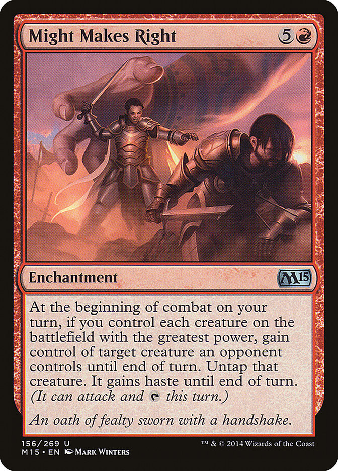 Might Makes Right [Magic 2015] MTG Single Magic: The Gathering | Red Claw Gaming