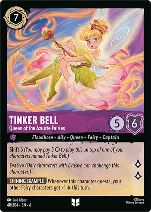 Tinker Bell - Queen of the Azurite Fairies (48/204) [Azurite Sea] Lorcana Single Disney | Red Claw Gaming