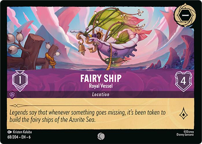 Fairy Ship - Royal Vessel (68/204) [Azurite Sea] Lorcana Single Disney | Red Claw Gaming
