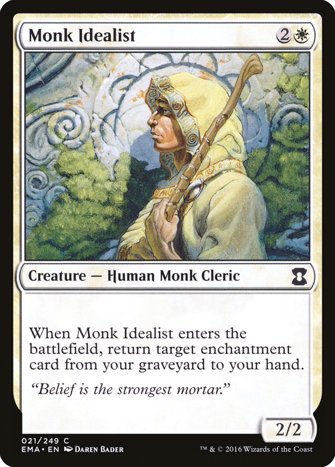 Monk Idealist [Eternal Masters] MTG Single Magic: The Gathering | Red Claw Gaming