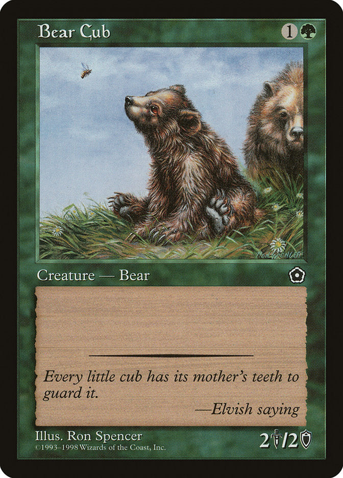 Bear Cub [Portal Second Age] MTG Single Magic: The Gathering | Red Claw Gaming