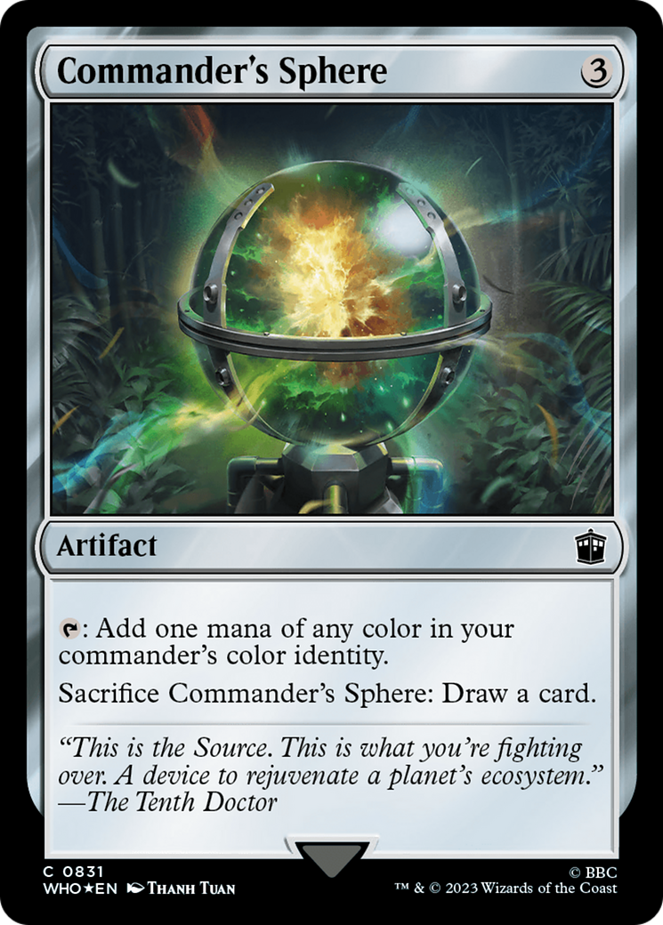 Commander's Sphere (Surge Foil) [Doctor Who] MTG Single Magic: The Gathering | Red Claw Gaming
