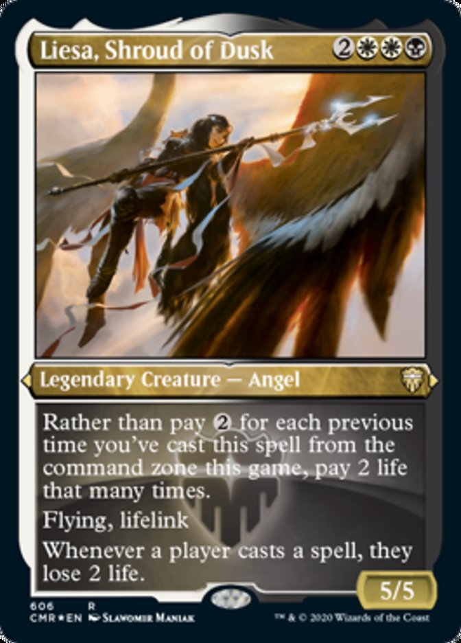 Liesa, Shroud of Dusk (Etched) [Commander Legends] MTG Single Magic: The Gathering | Red Claw Gaming