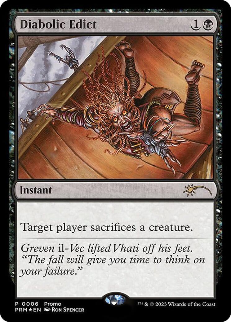 Diabolic Edict (Graphic Novel Insert) [Media Promos] MTG Single Magic: The Gathering | Red Claw Gaming