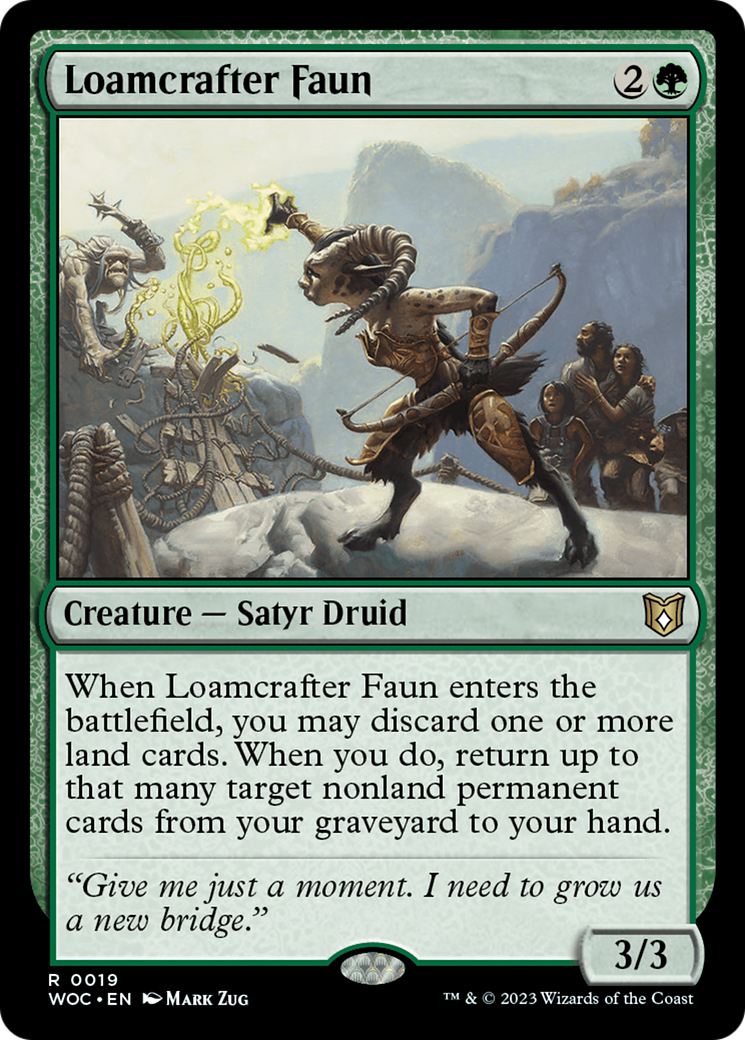 Loamcrafter Faun [Wilds of Eldraine Commander] MTG Single Magic: The Gathering | Red Claw Gaming