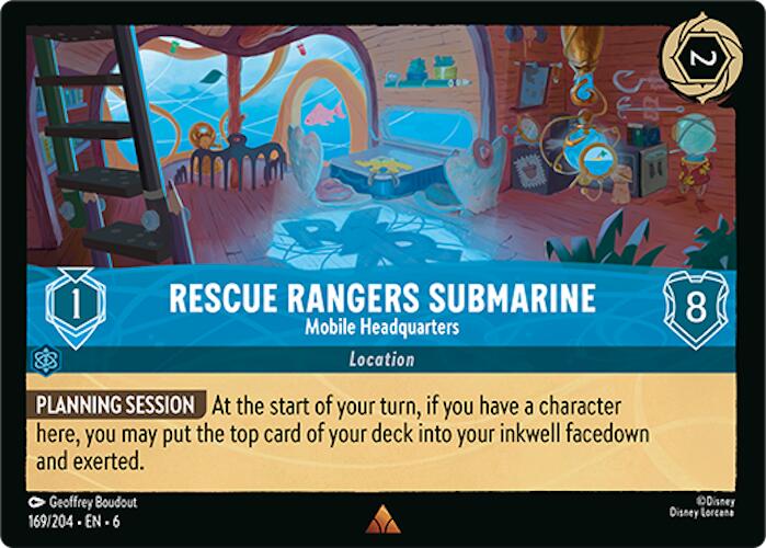 Rescue Rangers Submarine - Mobile Headquarters (169/204) [Azurite Sea] Lorcana Single Disney | Red Claw Gaming