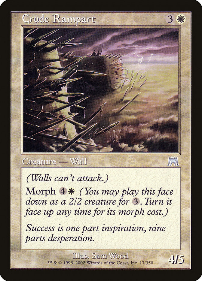 Crude Rampart [Onslaught] MTG Single Magic: The Gathering | Red Claw Gaming