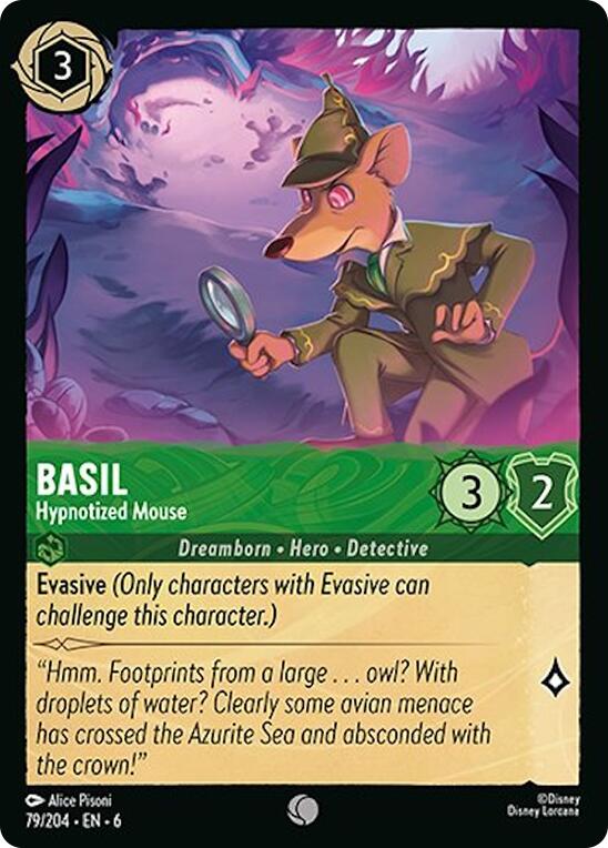 Basil - Hypnotized Mouse (79/204) [Azurite Sea] Lorcana Single Disney | Red Claw Gaming