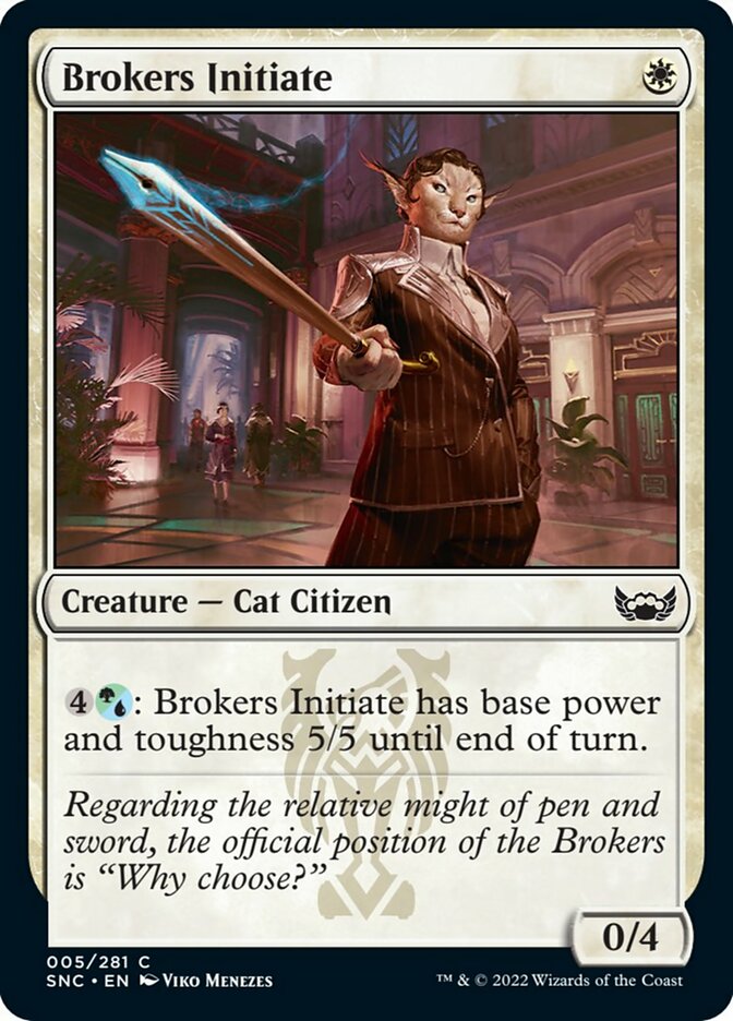 Brokers Initiate [Streets of New Capenna] MTG Single Magic: The Gathering | Red Claw Gaming