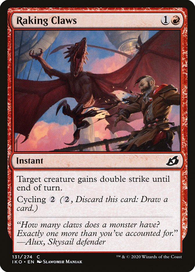 Raking Claws [Ikoria: Lair of Behemoths] MTG Single Magic: The Gathering | Red Claw Gaming