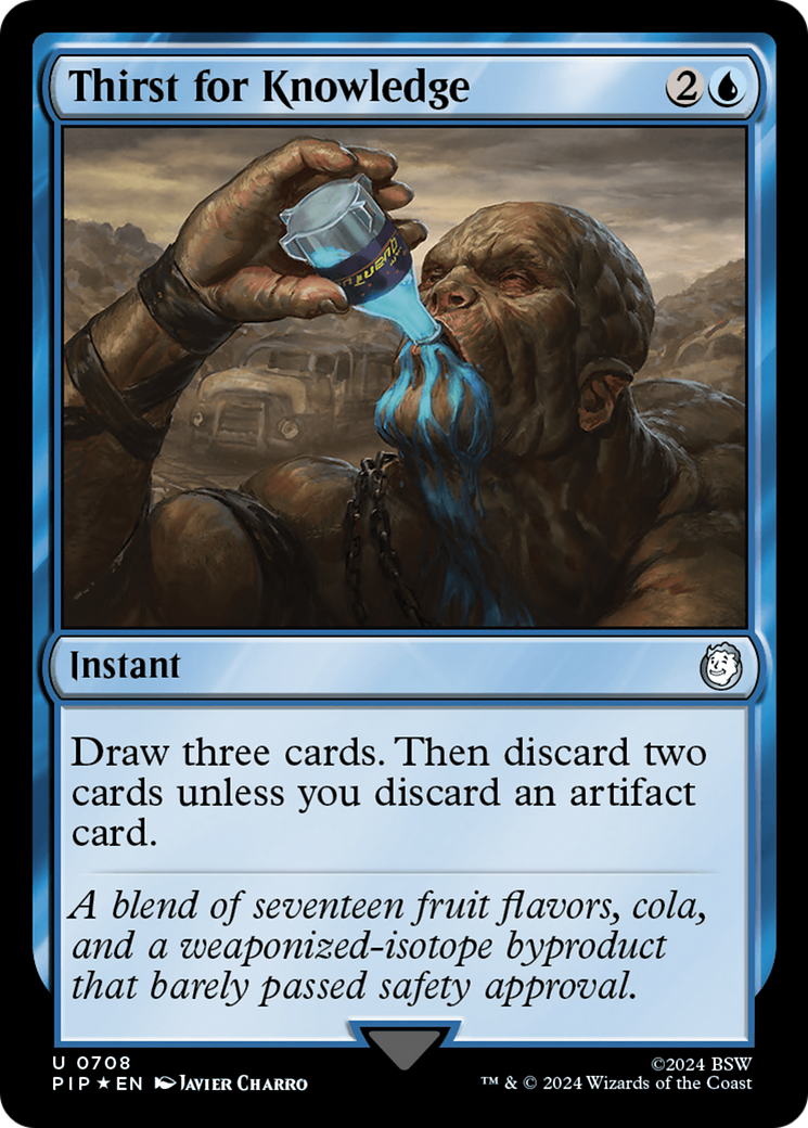 Thirst for Knowledge (Surge Foil) [Fallout] MTG Single Magic: The Gathering    | Red Claw Gaming