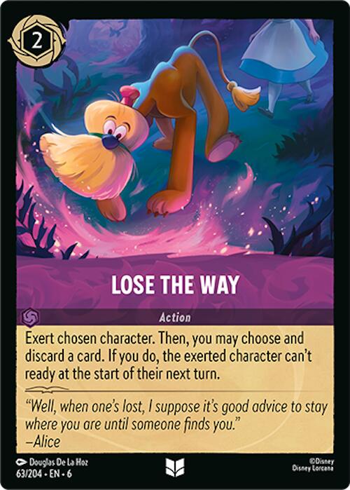 Lose the Way (63/204) [Azurite Sea] Lorcana Single Disney | Red Claw Gaming
